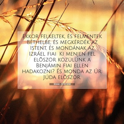 Picture 07 - Bírák 20:18 KAR - Ekkor felkeltek, és felmentek Béthelbe, és - Bible Verse Picture