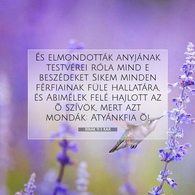 Picture 07 - Bírák 9:3 KAR - És elmondották anyjának testvérei róla mind - Bible Verse Picture