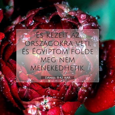 Picture 07 - Dániel 11:42 KAR - És kezeit az országokra veti, és Égyiptom - Bible Verse Picture