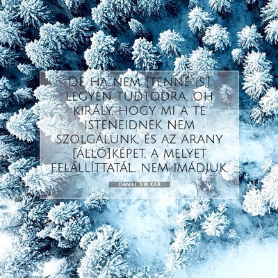 Picture 07 - Dániel 3:18 KAR - De ha nem [tenné is,] legyen tudtodra, oh - Bible Verse Picture