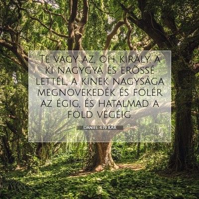 Picture 07 - Dániel 4:19 KAR - Te vagy az, oh király, a ki nagygyá és - Bible Verse Picture