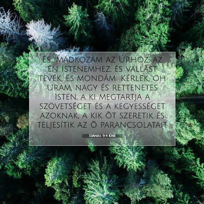 Picture 07 - Dániel 9:4 KAR - És imádkozám az Úrhoz, az én Istenemhez, és - Bible Verse Picture