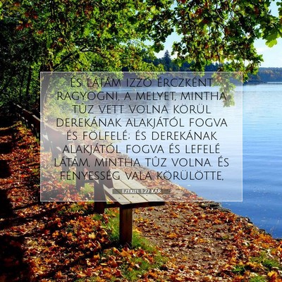 Picture 07 - Ezékiel 1:27 KAR - És látám izzó érczként ragyogni, a melyet, - Bible Verse Picture
