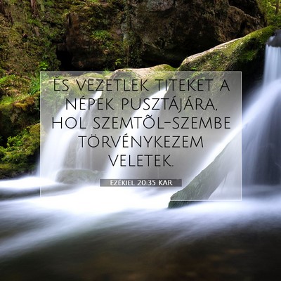 Picture 07 - Ezékiel 20:35 KAR - És vezetlek titeket a népek pusztájára, hol - Bible Verse Picture