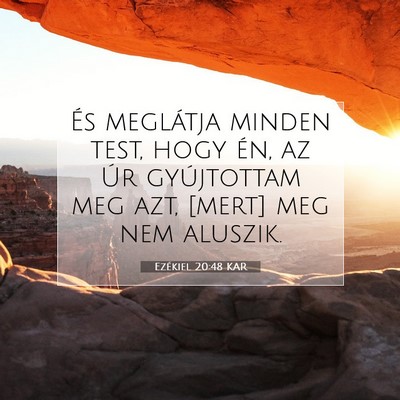 Picture 07 - Ezékiel 20:48 KAR - És meglátja minden test, hogy én, az Úr - Bible Verse Picture