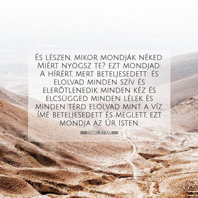 Picture 07 - Ezékiel 21:7 KAR - És lészen, mikor mondják néked: Miért - Bible Verse Picture