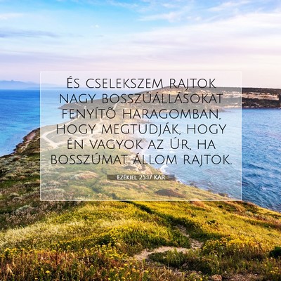 Picture 07 - Ezékiel 25:17 KAR - És cselekszem rajtok nagy bosszúállásokat - Bible Verse Picture