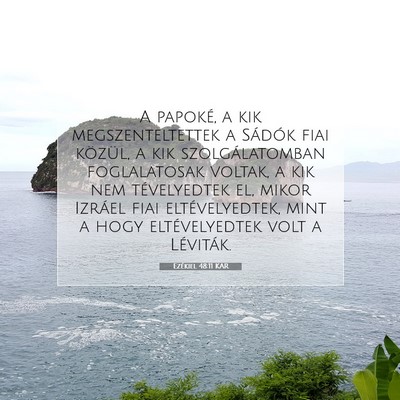 Picture 07 - Ezékiel 48:11 KAR - A papoké, a kik megszenteltettek a Sádók fiai - Bible Verse Picture
