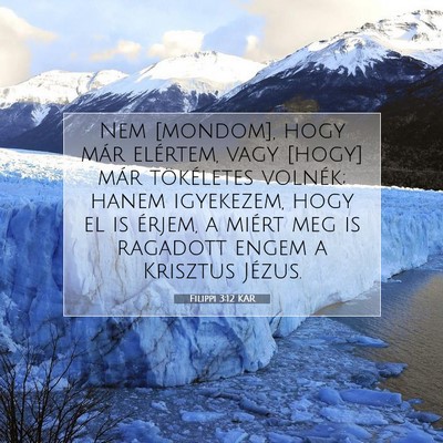 Picture 07 - Filippi 3:12 KAR - Nem [mondom], hogy már elértem, vagy [hogy] - Bible Verse Picture