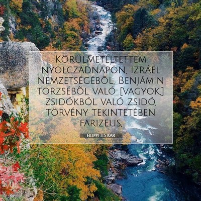 Picture 07 - Filippi 3:5 KAR - Körülmetéltettem nyolczadnapon, Izráel - Bible Verse Picture