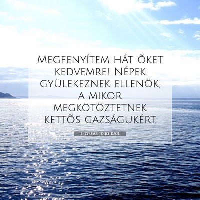 Picture 07 - Hóseás 10:10 KAR - Megfenyítem hát õket kedvemre! Népek - Bible Verse Picture