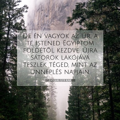 Picture 07 - Hóseás 12:9 KAR - De én vagyok az Úr, a te Istened Égyiptom - Bible Verse Picture