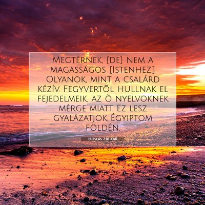 Picture 07 - Hóseás 7:16 KAR - Megtérnek, [de] nem a magasságos [Istenhez.] - Bible Verse Picture