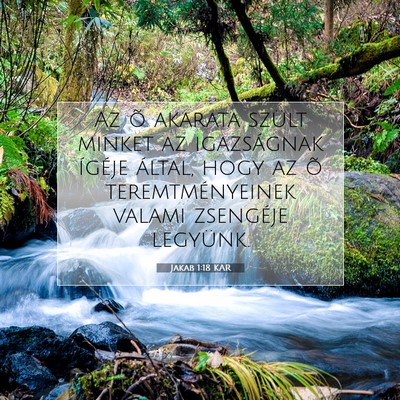 Picture 07 - Jakab 1:18 KAR - Az õ akarata szült minket az igazságnak - Bible Verse Picture