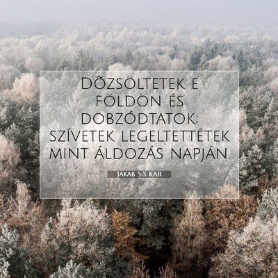 Picture 07 - Jakab 5:5 KAR - Dõzsöltetek e földön és dobzódtatok; - Bible Verse Picture