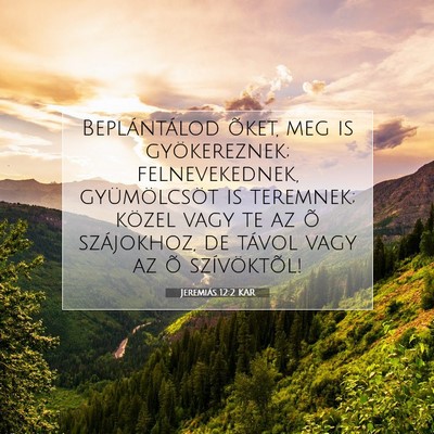 Picture 07 - Jeremiás 12:2 KAR - Beplántálod õket, meg is gyökereznek; - Bible Verse Picture