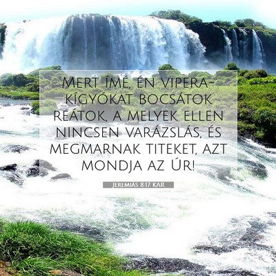 Picture 07 - Jeremiás 8:17 KAR - Mert ímé, én vipera-kígyókat bocsátok - Bible Verse Picture