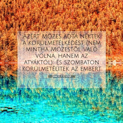 Picture 07 - János 7:22 KAR - Azért Mózes adta néktek a körülmetélkedést - Bible Verse Picture