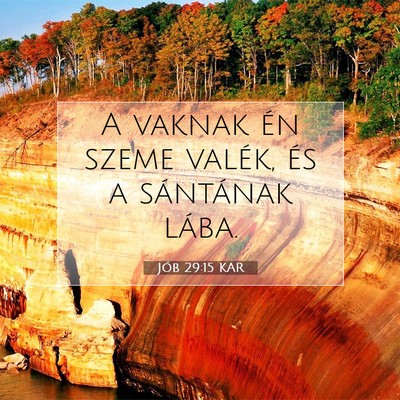 Picture 07 - Jób 29:15 KAR - A vaknak én szeme valék, és a sántának - Bible Verse Picture