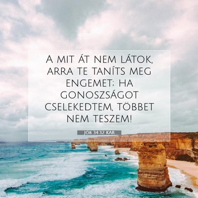 Picture 07 - Jób 34:32 KAR - A mit át nem látok, arra te taníts meg - Bible Verse Picture