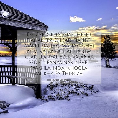 Picture 07 - Józsué 17:3 KAR - De Czélofhádnak, Héfer fiának (ez Gileád - Bible Verse Picture