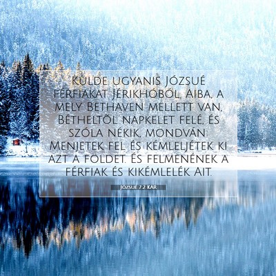 Picture 07 - Józsué 7:2 KAR - Külde ugyanis Józsué férfiakat Jérikhóból, - Bible Verse Picture