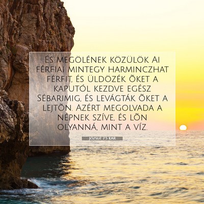 Picture 07 - Józsué 7:5 KAR - És megölének közülök Ai férfiai mintegy - Bible Verse Picture