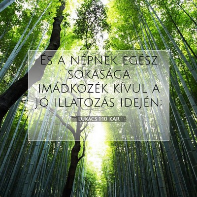 Picture 07 - Lukács 1:10 KAR - És a népnek egész sokasága imádkozék - Bible Verse Picture