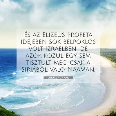 Picture 07 - Lukács 4:27 KAR - És az Elizeus próféta idejében sok bélpoklos - Bible Verse Picture