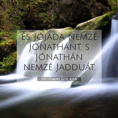 Picture 07 - Nehémiás 12:11 KAR - És Jójada nemzé Jónathánt, s Jónathán - Bible Verse Picture