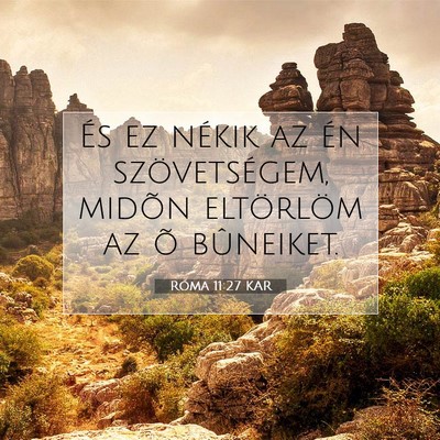 Picture 07 - Róma 11:27 KAR - És ez nékik az én szövetségem, midõn - Bible Verse Picture