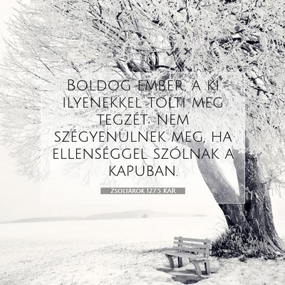 Picture 07 - Zsoltárok 127:5 KAR - Boldog ember, a ki ilyenekkel tölti meg tegzét; - Bible Verse Picture