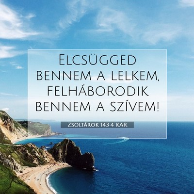 Picture 07 - Zsoltárok 143:4 KAR - Elcsügged bennem a lelkem, felháborodik bennem - Bible Verse Picture