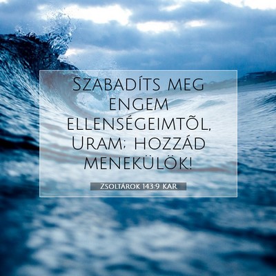 Picture 07 - Zsoltárok 143:9 KAR - Szabadíts meg engem ellenségeimtõl, Uram; - Bible Verse Picture