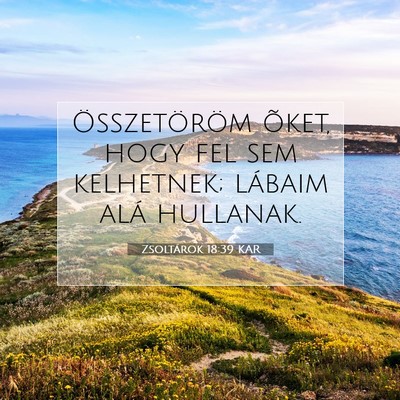 Picture 07 - Zsoltárok 18:39 KAR - Összetöröm õket, hogy fel sem kelhetnek; - Bible Verse Picture