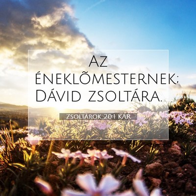 Picture 07 - Zsoltárok 20:1 KAR - Az éneklõmesternek; Dávid - Bible Verse Picture