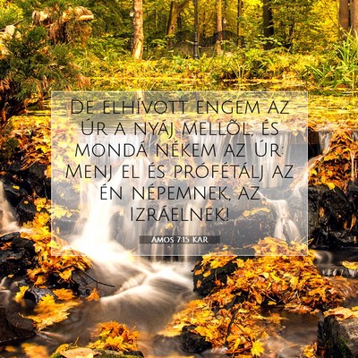 Picture 07 - Ámos 7:15 KAR - De elhívott engem az Úr a nyáj mellõl, és - Bible Verse Picture