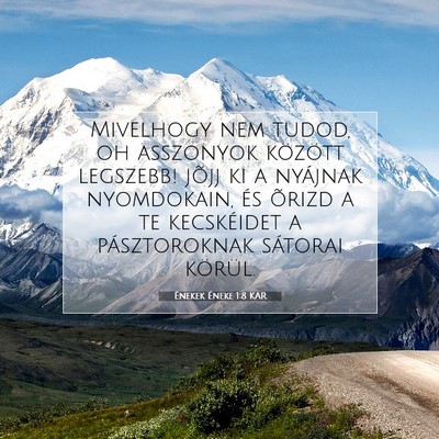Picture 07 - Énekek Éneke 1:8 KAR - Mivelhogy nem tudod, oh asszonyok között - Bible Verse Picture