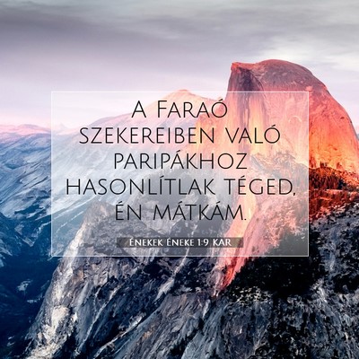 Picture 07 - Énekek Éneke 1:9 KAR - A Faraó szekereiben való paripákhoz - Bible Verse Picture