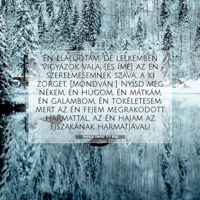 Picture 07 - Énekek Éneke 5:2 KAR - Én elaludtam, de lelkemben vigyázok vala, [és - Bible Verse Picture