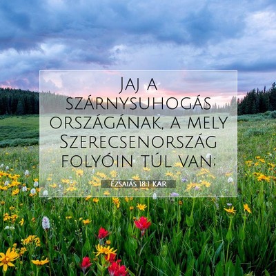 Picture 07 - Ézsaiás 18:1 KAR - Jaj a szárnysuhogás országának, a mely - Bible Verse Picture