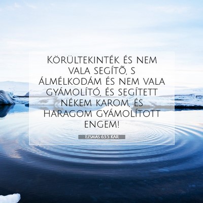 Picture 07 - Ézsaiás 63:5 KAR - Körültekinték és nem vala segítõ, s - Bible Verse Picture