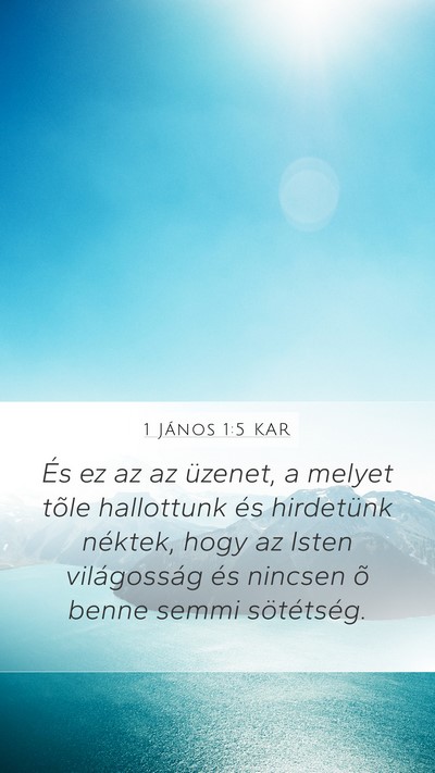 1 János 1:5 KAR Bible Verse Image