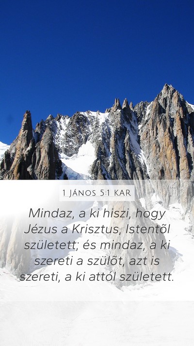 1 János 5:1 KAR Bible Verse Image