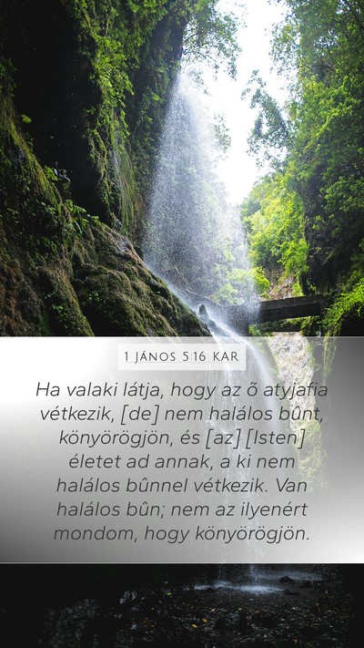 1 János 5:16 KAR Bible Verse Image