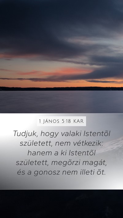 1 János 5:18 KAR Bible Verse Image