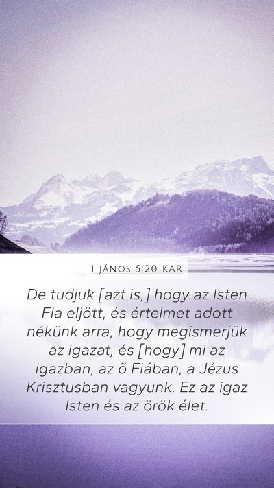 1 János 5:20 KAR Bible Verse Image