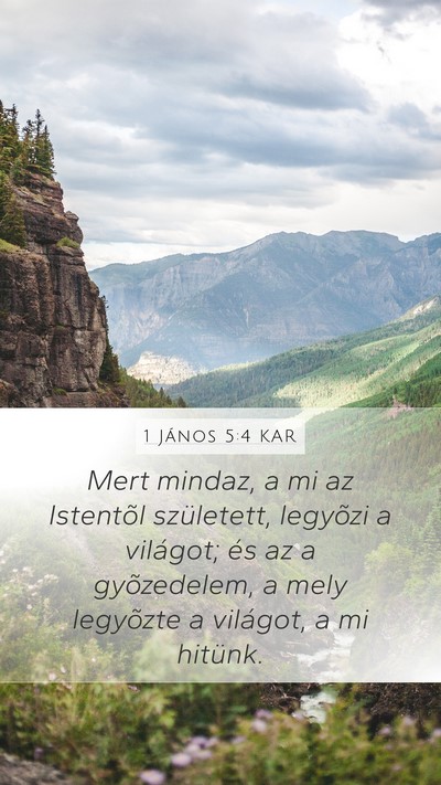 1 János 5:4 KAR Bible Verse Image