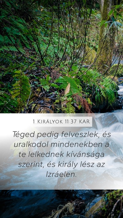 1 Királyok 11:37 KAR Bible Verse Image