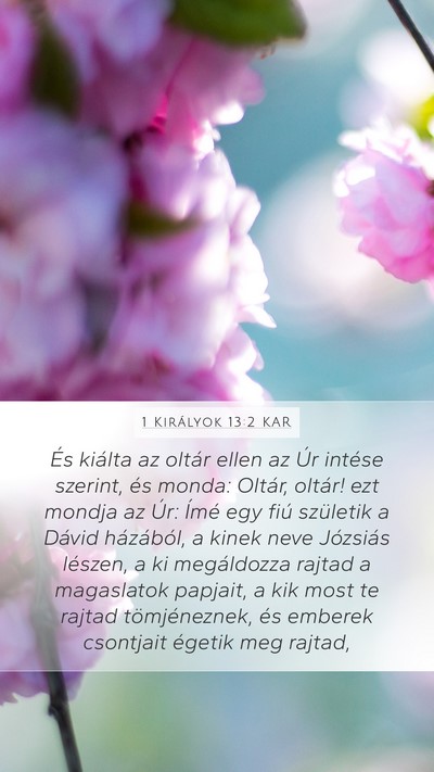 1 Királyok 13:2 KAR Bible Verse Image